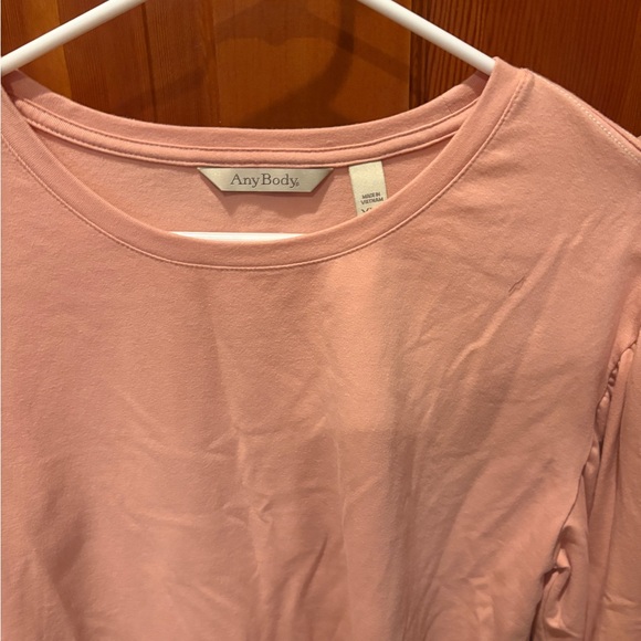 AnyBody Knit Puff Sleeve Top - Picture 4 of 16